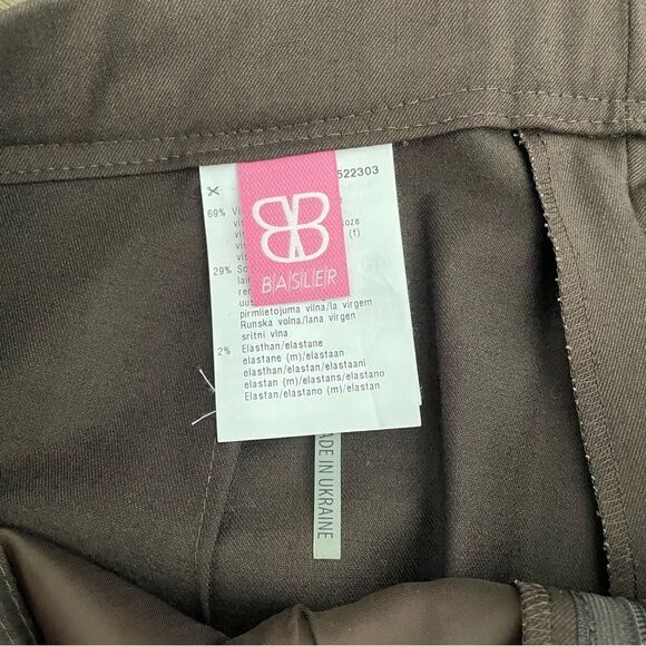 BASLER Womens Brown Straight Leg Virgin Wool Blend Trouser Pants size Large - Picture 5 of 11